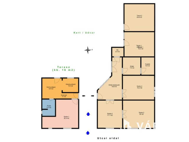 2 lakásos nagypolgári ház Dunaszekcsőn eladó