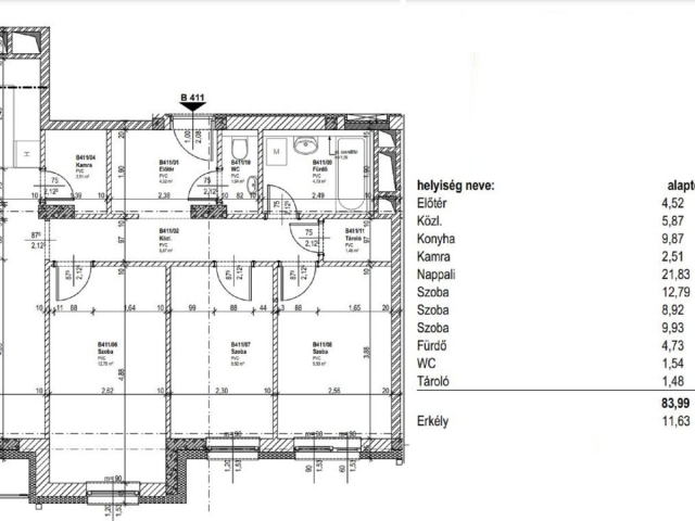 Angyalföldön, 2020-ban épült, 84 m2-es lakás kiadó