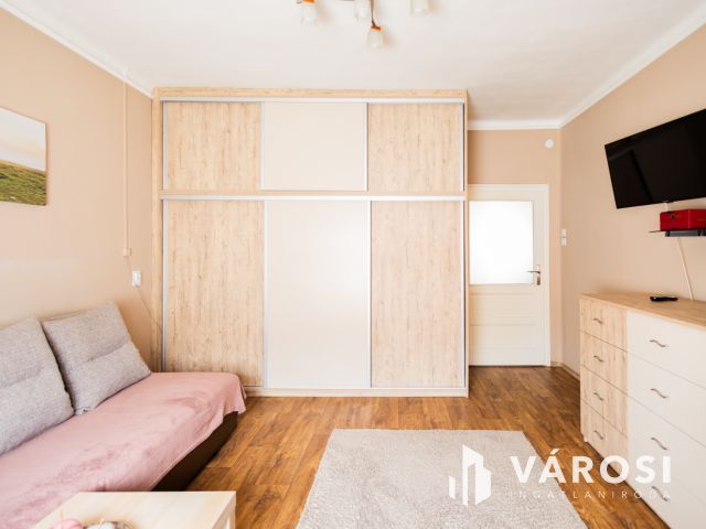 Praktikus elrendezésű ház parkosított kerttel a belvárosban