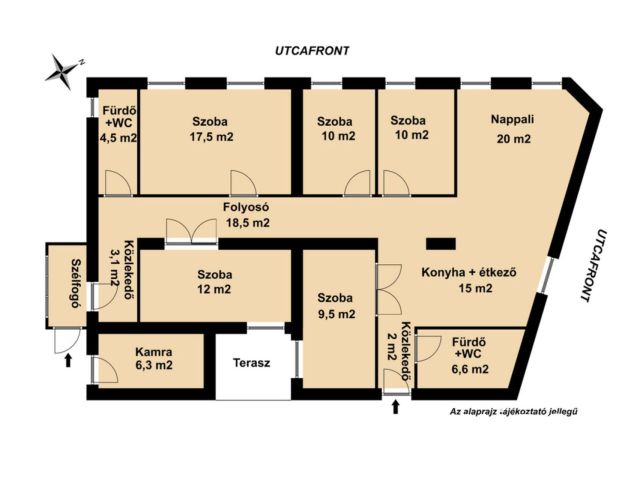 Vámospércs jó részén 5 szoba nappalis családi ház eladó!