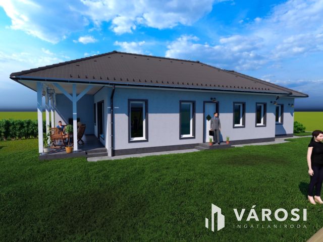 Új építésű családi ház praktikus elrendezéssel