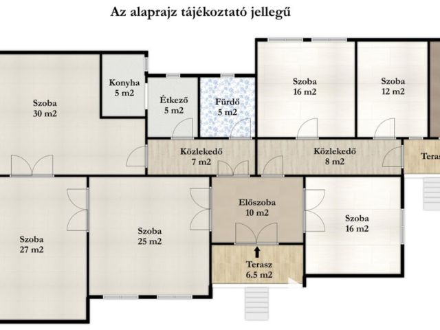 Belvárosi épület melléképülettel és garázsokkal