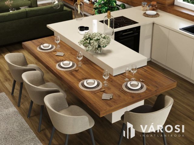 Belső kétszintes ikerházi lakás, új lakóparkban