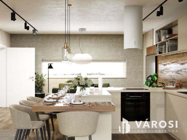 Belső kétszintes ikerházi lakás, új lakóparkban