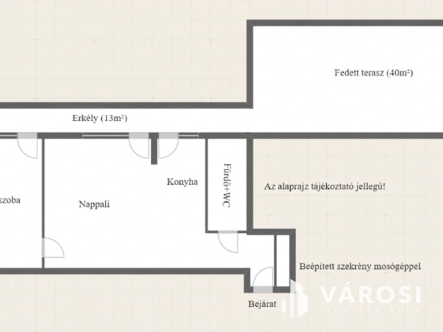 Nagy fedett teraszos lakás a Sestakertben eladó