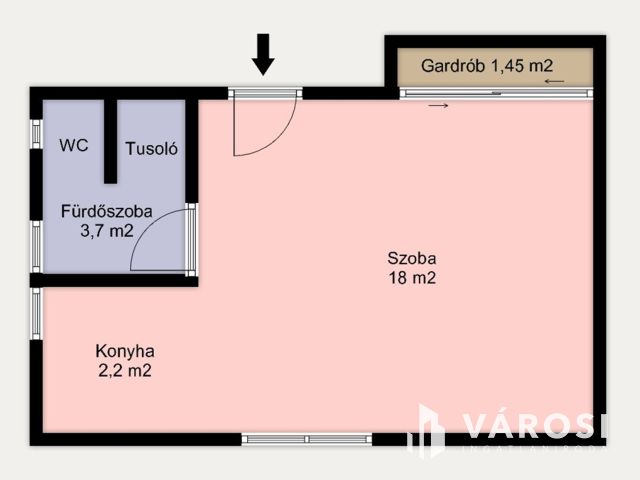 Közvetlenül a Mom park mellet, 25 m2 földszinti garzon kiadó