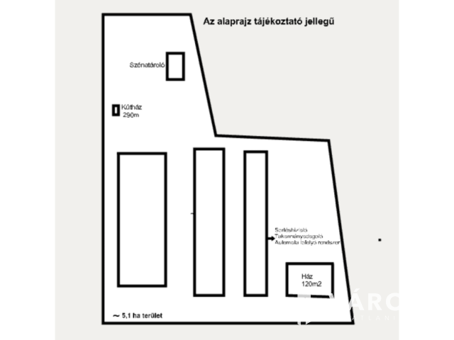 Majorság és Ipari tevékenység több  mint 1 Hektáron!